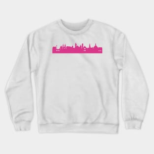 Nuremberg skyline pink Crewneck Sweatshirt